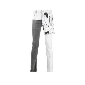 Rick Owens Denim Patchwork Skinny Jeans